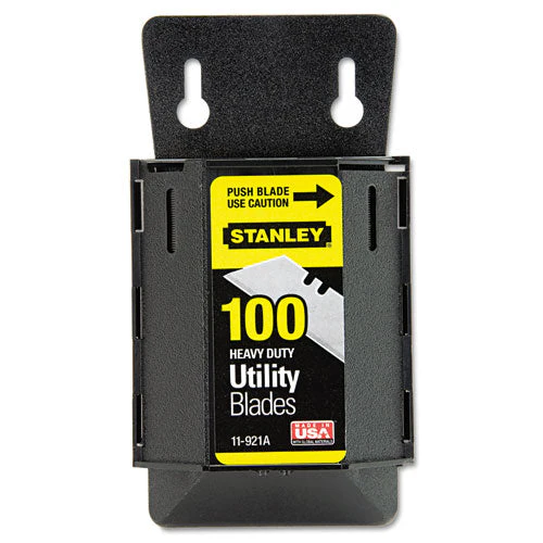 Wall Mount Utility Knife Blade Dispenser W/blades, 100/pack - Image 1