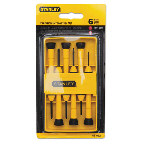 6-piece Precision Screwdriver Set, Black/yellow - Image 2