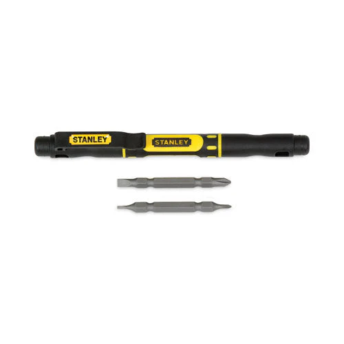 4 In-1 Pocket Screwdriver, Black/yellow - Image 2