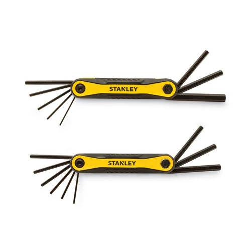 Folding Metric And Sae Hex Keys, 2/pack, Yellow/black - Image 3