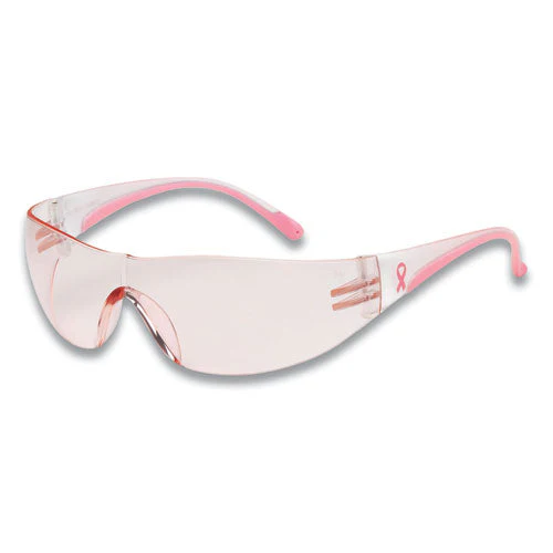 Eva Optical Safety Glasses, Scratch-resistant, Pink Lens, Pink/clear Frame - Image 1