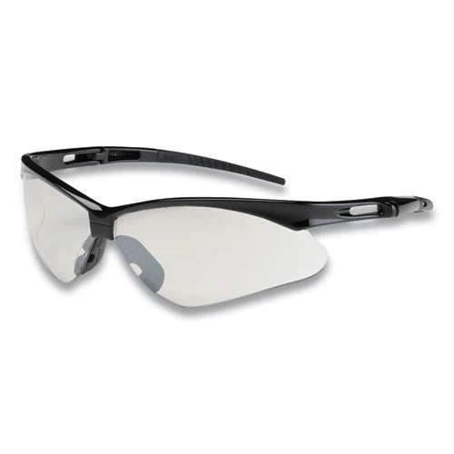 Anser Optical Safety Glasses, Scratch-resistant, Clear Lens, Black Frame - Image 1