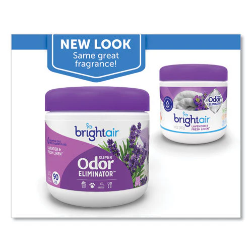 Super Odor Eliminator, Lavender And Fresh Linen, Purple, 14 Oz Jar - Image 2