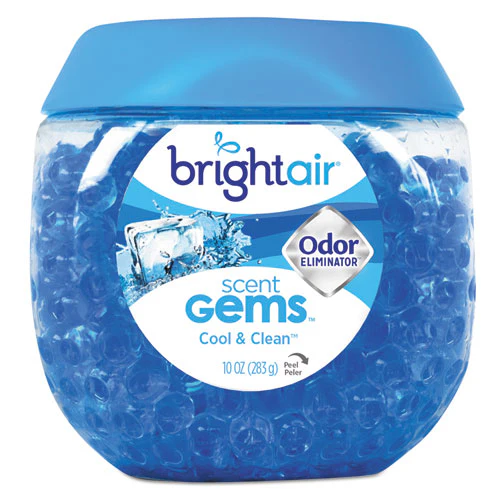 Scent Gems Odor Eliminator, Cool And Clean, Blue, 10 Oz Jar - Image 1