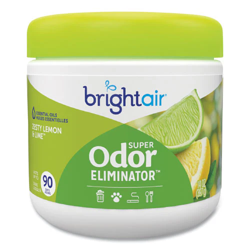 Super Odor Eliminator, Zesty Lemon And Lime, 14 Oz Jar, 6/carton - Image 1