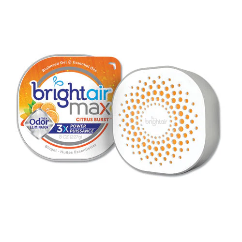 Max Odor Eliminator Air Freshener, Citrus Burst, 8 Oz Jar, 6/carton - Image 1