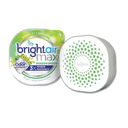 Max Odor Eliminator Air Freshener, Meadow Breeze, 8 Oz Jar - Image 1