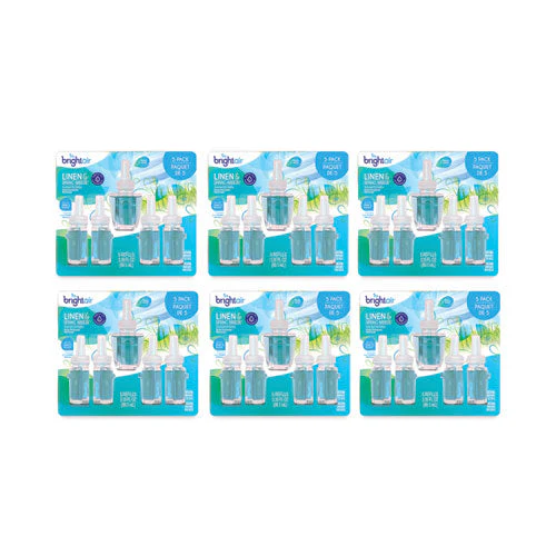Electric Scented Oil Air Freshener Refill, Linen And Spring Breeze, 0.67 Oz Bottle, 5/pack, 6 Pack/carton - Image 3