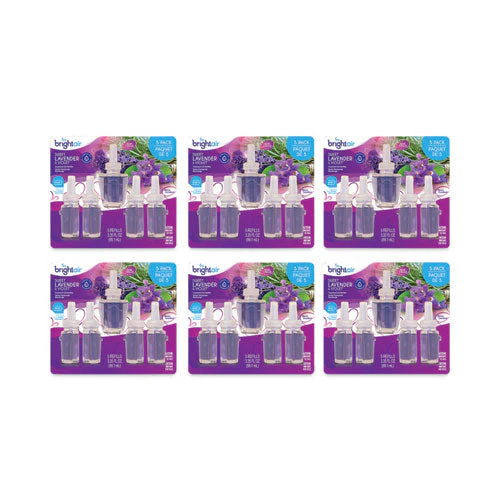 Electric Scented Oil Air Freshener Refill, Sweet Lavender And Violet, 0.67 Oz Bottle, 5/pack, 6 Pack/carton - Image 3