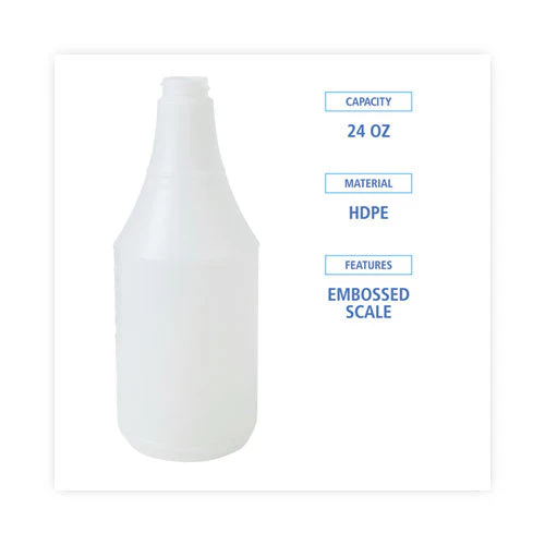 Embossed Spray Bottle, 24 Oz, Clear, 24/carton - Image 3