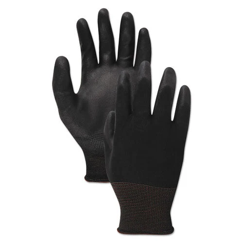 Palm Coated Cut-resistant Hppe Glove, Salt And Pepper/black, Size 8 (medium), Dozen - Image 1