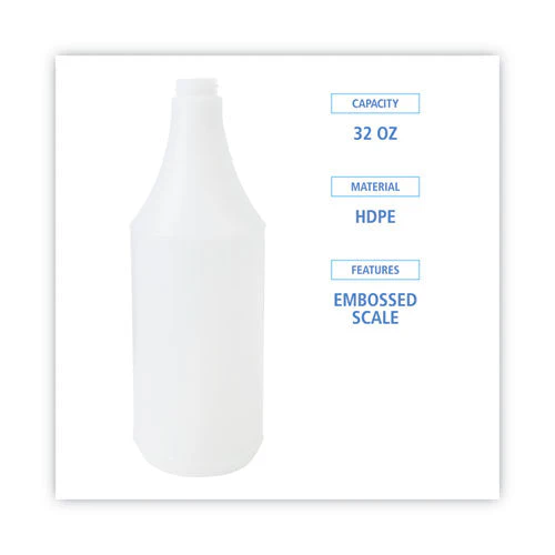 Embossed Spray Bottle, 32 Oz, Clear, 24/carton - Image 3