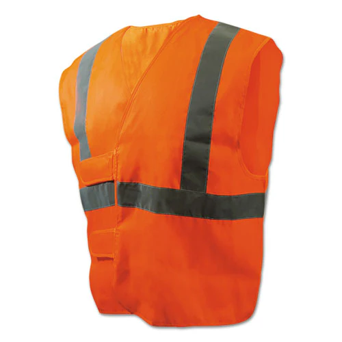 Class 2 Safety Vests, Standard, Orange/silver - Image 1