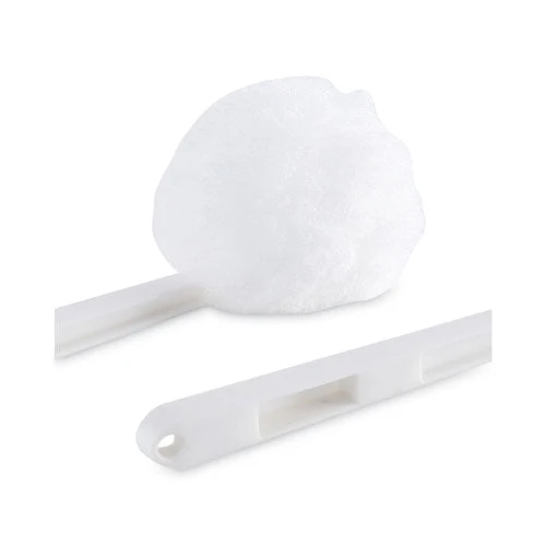 Toilet Bowl Mop, 12" Handle, White - Image 2