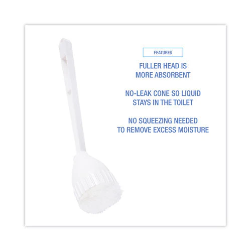 Cone Bowl Mop, 10" Handle, 2" Mop Head, White, 25/carton - Image 3