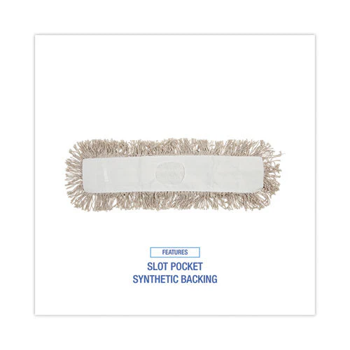 Mop Head, Dust, Cotton, 24 X 3, White - Image 3