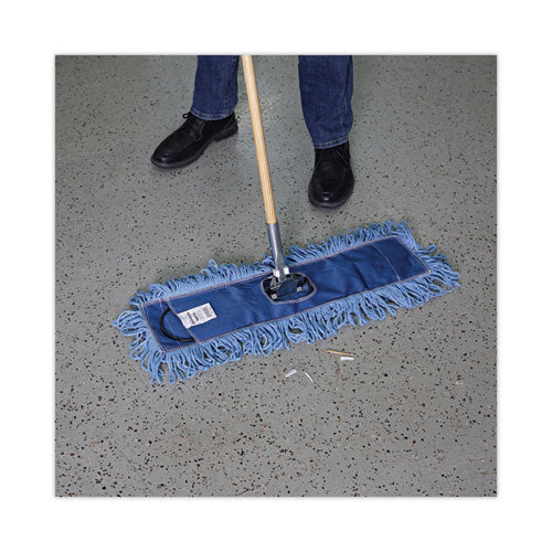 Mop Head, Dust, Looped-end, Cotton/synthetic Fibers, 18 X 5, Blue - Image 3