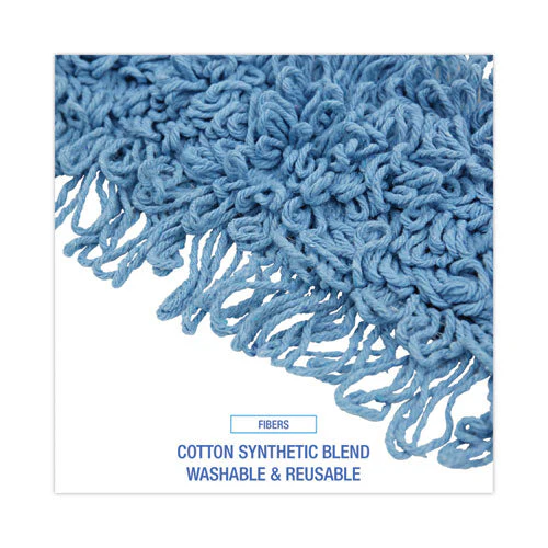 Mop Head, Dust, Looped-end, Cotton/synthetic Fibers, 18 X 5, Blue - Image 2