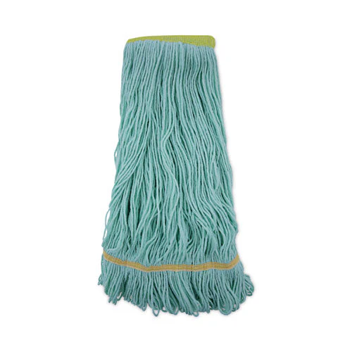 Ecomop Looped-end Mop Head, Recycled Fibers, Extra Large Size, Green - Image 1