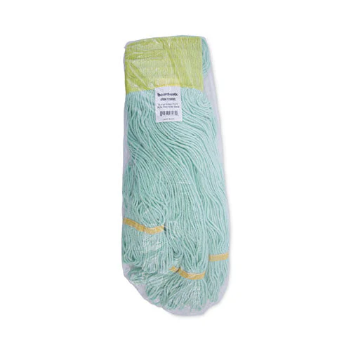 Ecomop Looped-end Mop Head, Recycled Fibers, Extra Large Size, Green - Image 3