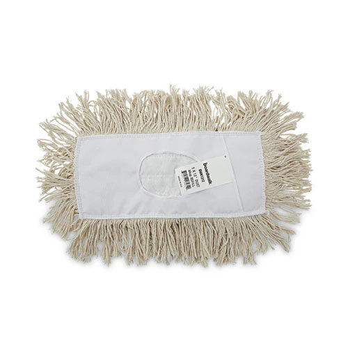Mop Head, Dust, Cotton, 12 X 5, White - Image 1