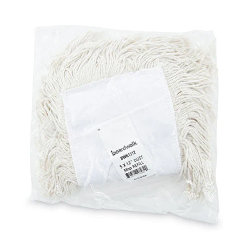 Mop Head, Dust, Cotton, 12 X 5, White - Image 2