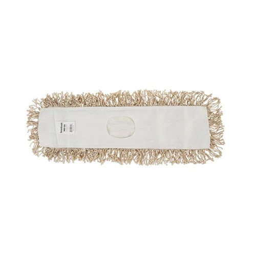 Industrial Dust Mop Head, Hygrade Cotton, 24w X 5d, White - Image 2