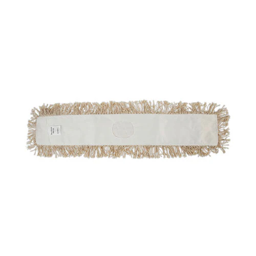 Industrial Dust Mop Head, Washable, Hygrade Cotton, 36w X 5d, White - Image 3