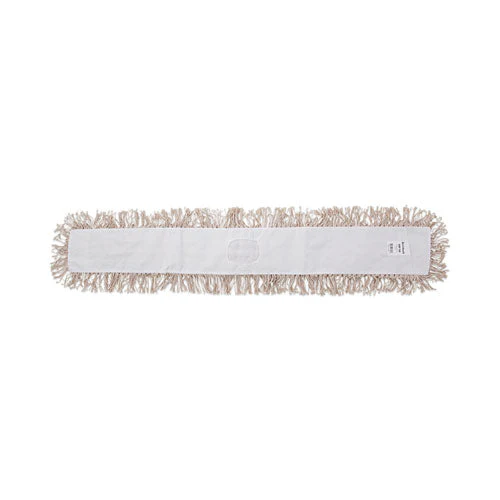 Industrial Dust Mop Head, Hygrade Cotton, 48w X 5d, White - Image 1
