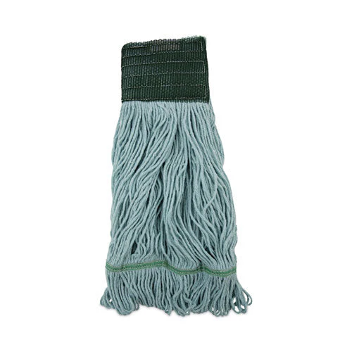Echomop With Looped-end Wet Head, Synthetic/cotton, Medium, Blue, 12/carton - Image 1