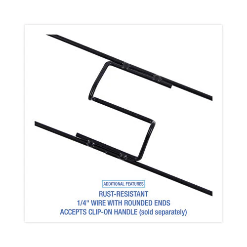 Clip-on Dust Mop Frame, 24w X 5d, Zinc Plated - Image 3