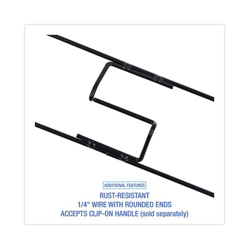 Clip-on Dust Mop Frame, 36w X 5d, Zinc Plated - Image 2