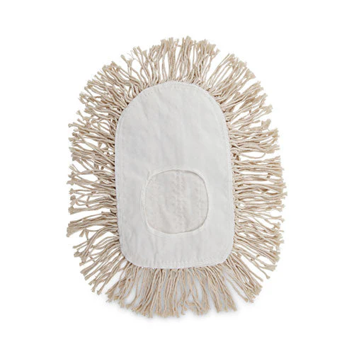 Wedge Dust Mop Head, Cotton, 17.5 X 13.5, White - Image 1