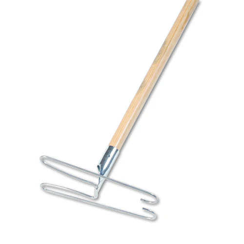 Wedge Dust Mop Head Frame/lacquered Wood Handle, 0.94" Dia X 48" Length, Natural - Image 2