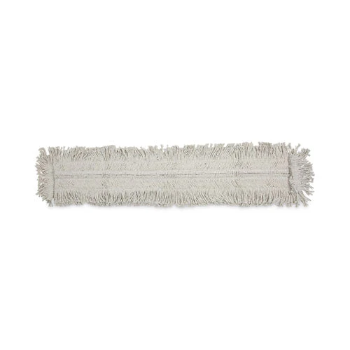 Mop Head, Dust, Disposable, Cotton/synthetic Fibers, 48 X 5, White - Image 1