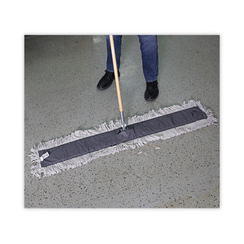 Mop Head, Dust, Disposable, Cotton/synthetic Fibers, 48 X 5, White - Image 3