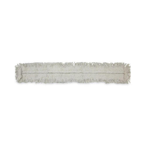 Disposable Dust Mop Head, Cotton, Cut-end, 60w X 5d - Image 1
