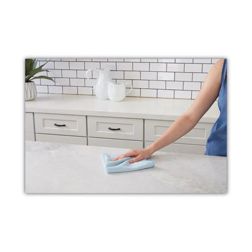 Microfiber Cleaning Cloths, 16 X 16, Blue, 24/pack - Image 3