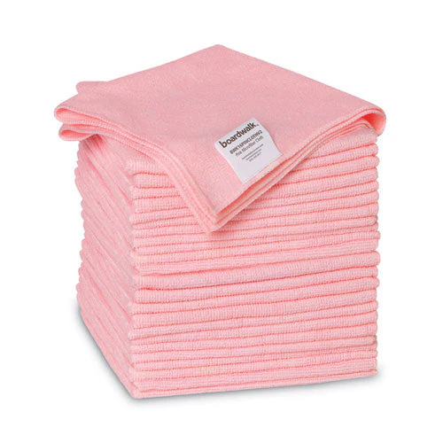 Microfiber Cleaning Cloths, 16 X 16, Pink, 24/pack - Image 2