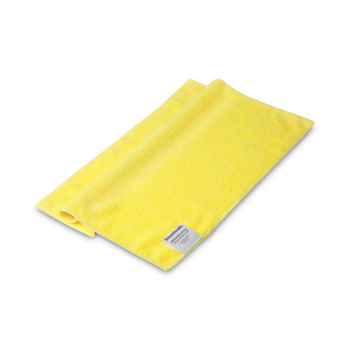 Microfiber Cleaning Cloths, 16 X 16, Yellow, 24/pack - Image 1