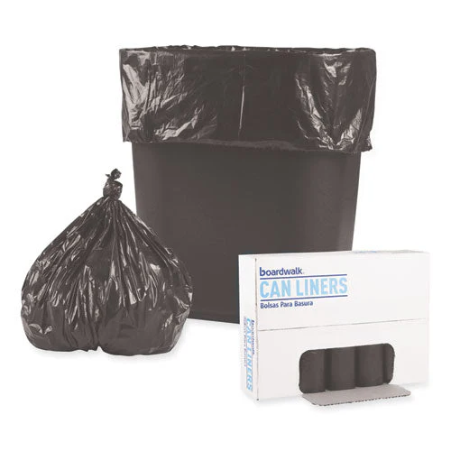 Low-density Waste Can Liners, 4 Gal, 0.35 Mil, 17" X 17", Black, 50 Bags/roll, 20 Rolls/carton - Image 3