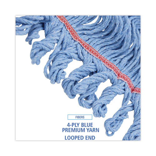 Pro Loop Web/tailband Mop Head, Blue, Large, 12/carton - Image 3