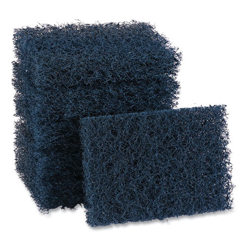 Extra Heavy-duty Scour Pad, 3.5 X 5, Dark Blue, 20/carton - Image 1