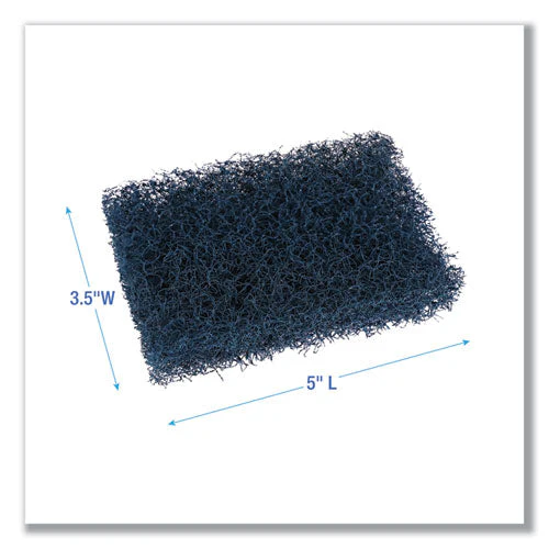 Extra Heavy-duty Scour Pad, 3.5 X 5, Dark Blue, 20/carton - Image 2