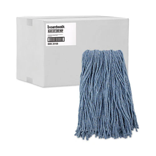 Mop Head, Standard Head, Cotton/synthetic Fiber, Cut-end, #16., Blue - Image 2