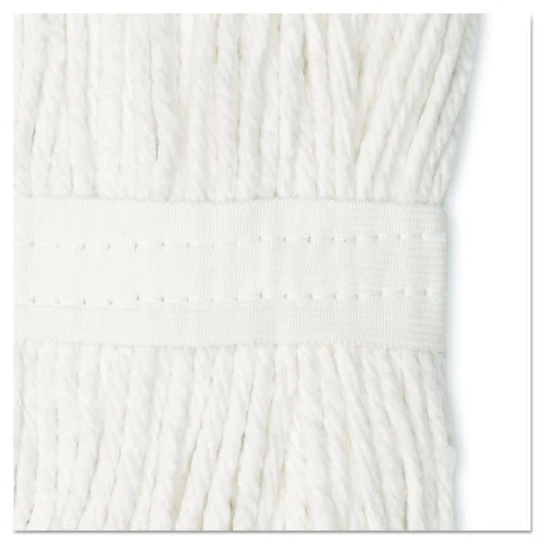 Cut-end Wet Mop Head, Cotton, No. 16 Size, White - Image 3