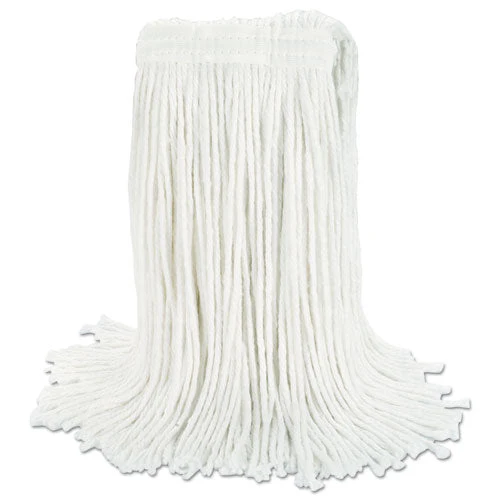Cut-end Wet Mop Head, Rayon, No. 20, White, 12/carton - Image 3