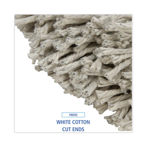 Cut-end Wet Mop Head, Cotton, No. 32, White - Image 2