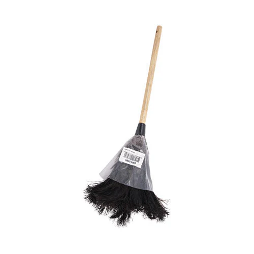 Professional Ostrich Feather Duster, 10" Handle - Image 2