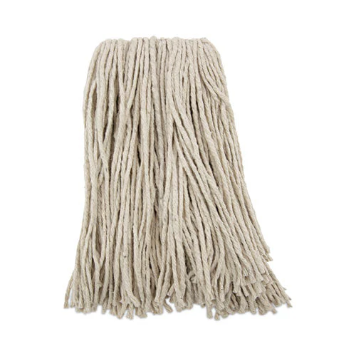 Premium Cut-end Wet Mop Heads, Cotton, 16oz, White, 12/carton - Image 1